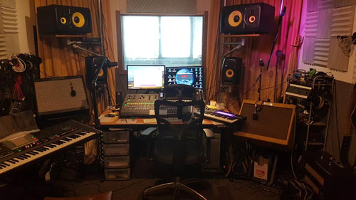 De studio van een klant waar het vooral om de workflow gaat